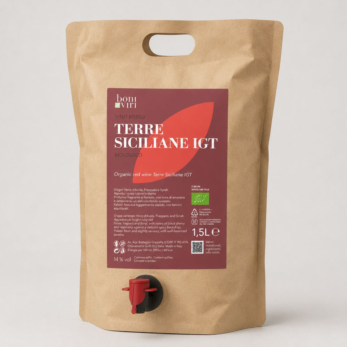Nero d'Avola Bio Rotwein Sizilien