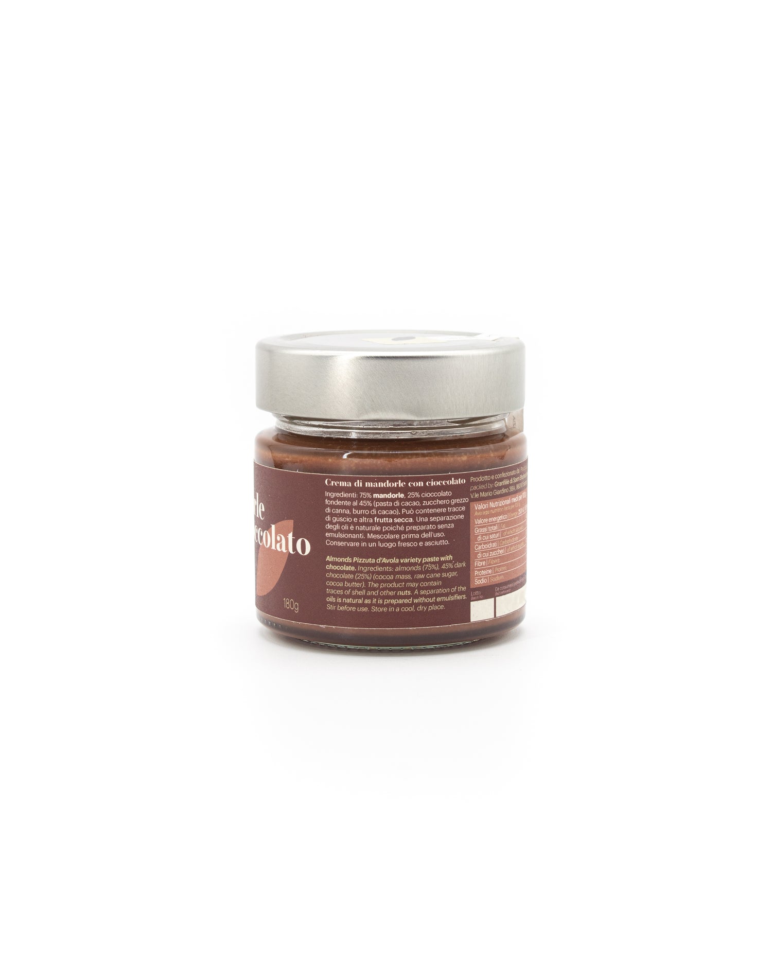 Crema di mandorle e cioccolato