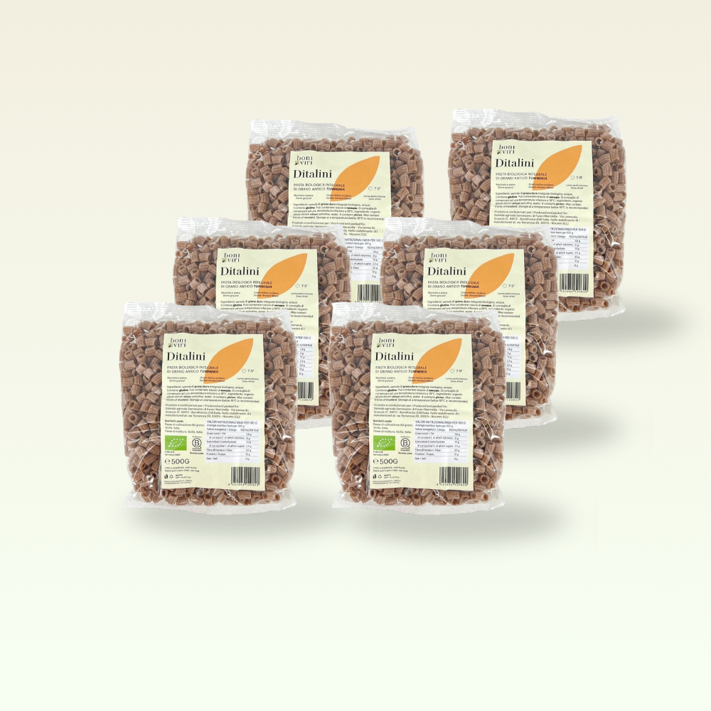 Ditalini Pasta Integrale di Grani Antichi Tumminia Bio