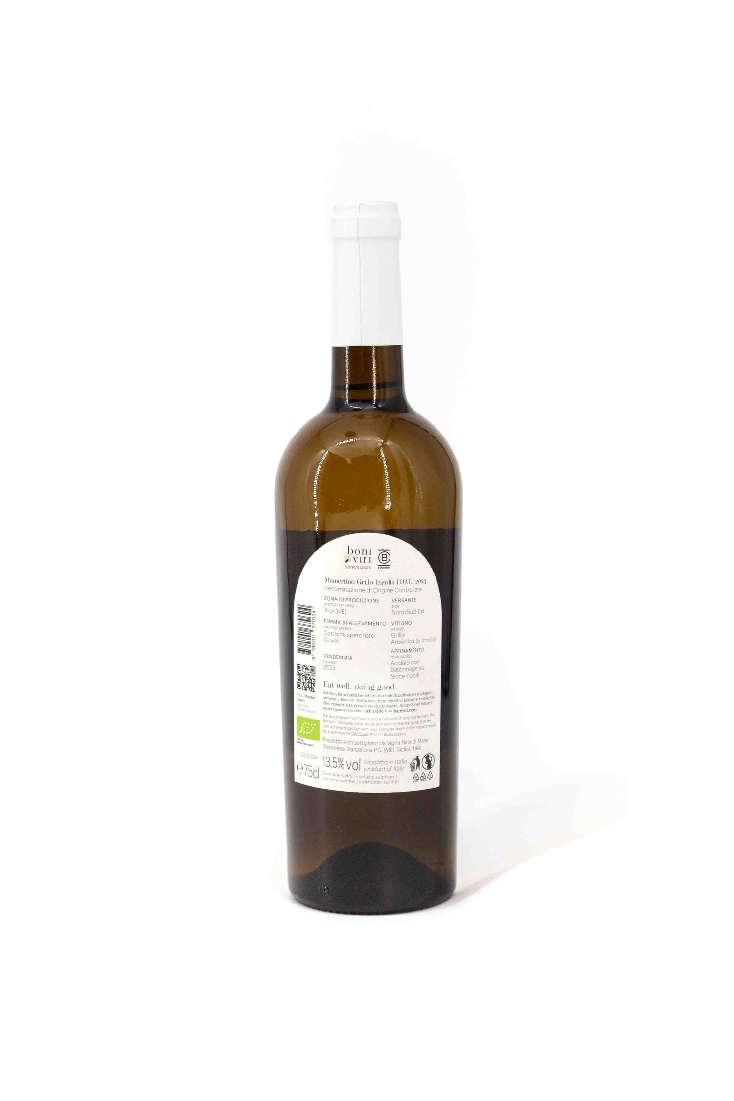 Vino Mamertino DOC Grillo-Inzolia biologico