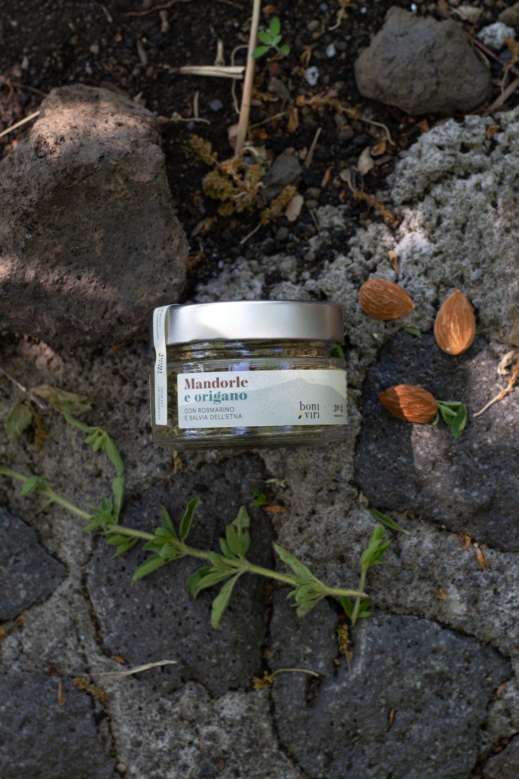 Mix Mandorle, Origano, Rosmarino in Barattolo Boniviri