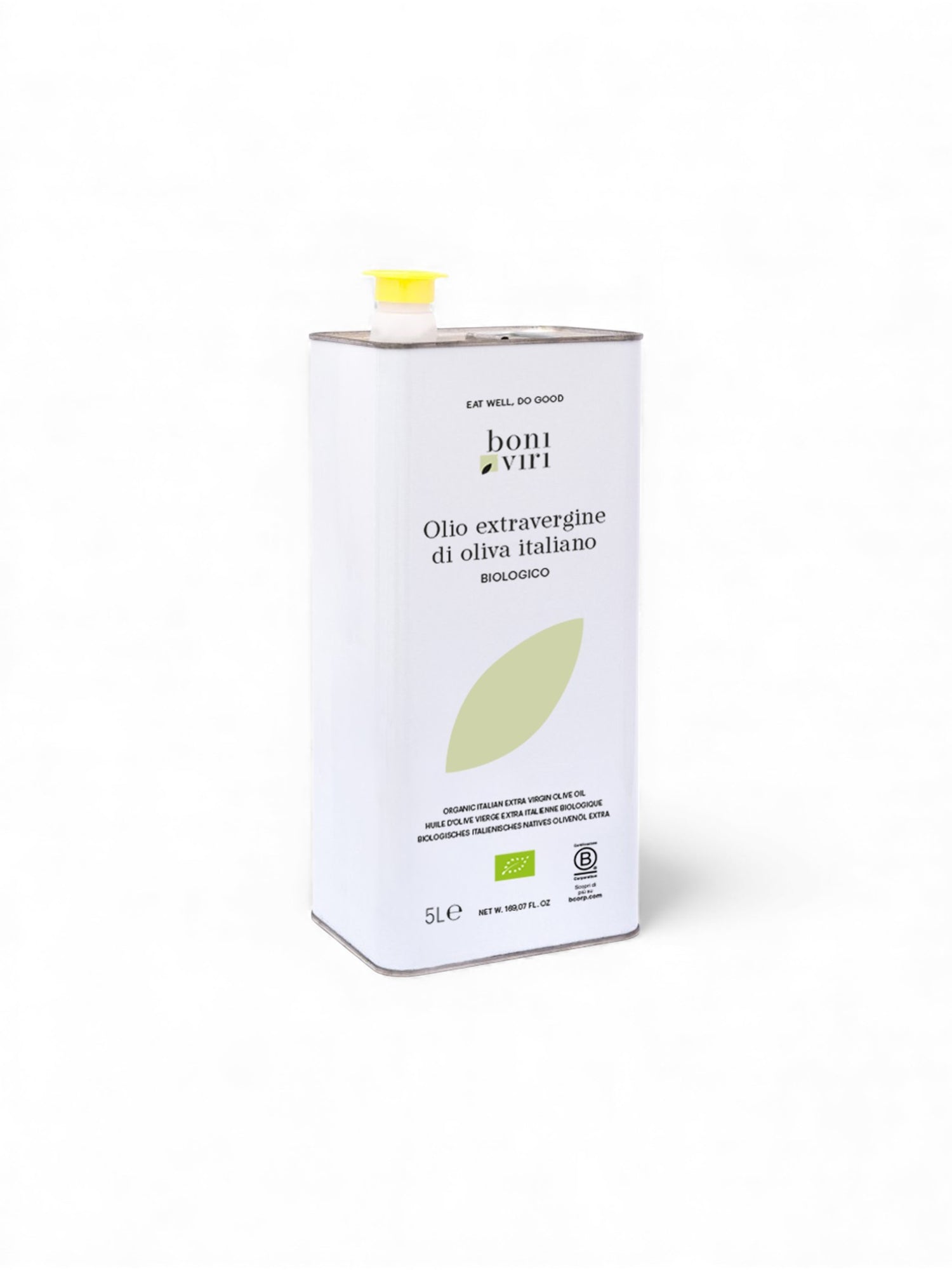 Latta 5 litri Olio Extravergine di Oliva Biologico 100% Italiano