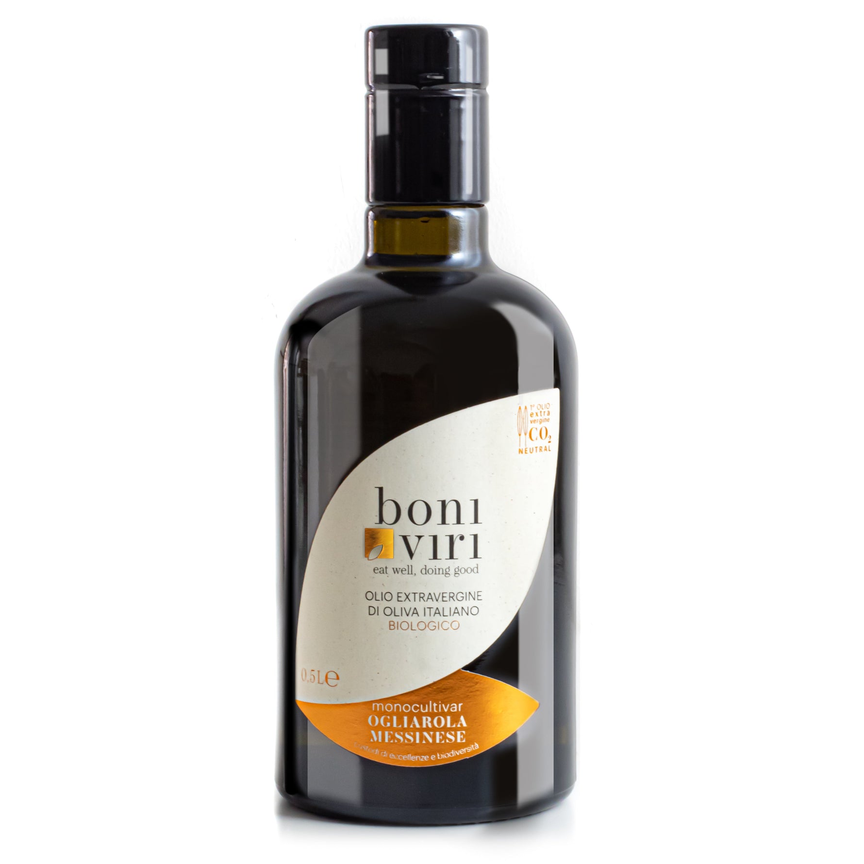 Olio extravergine di oliva biologico siciliano in bottiglia