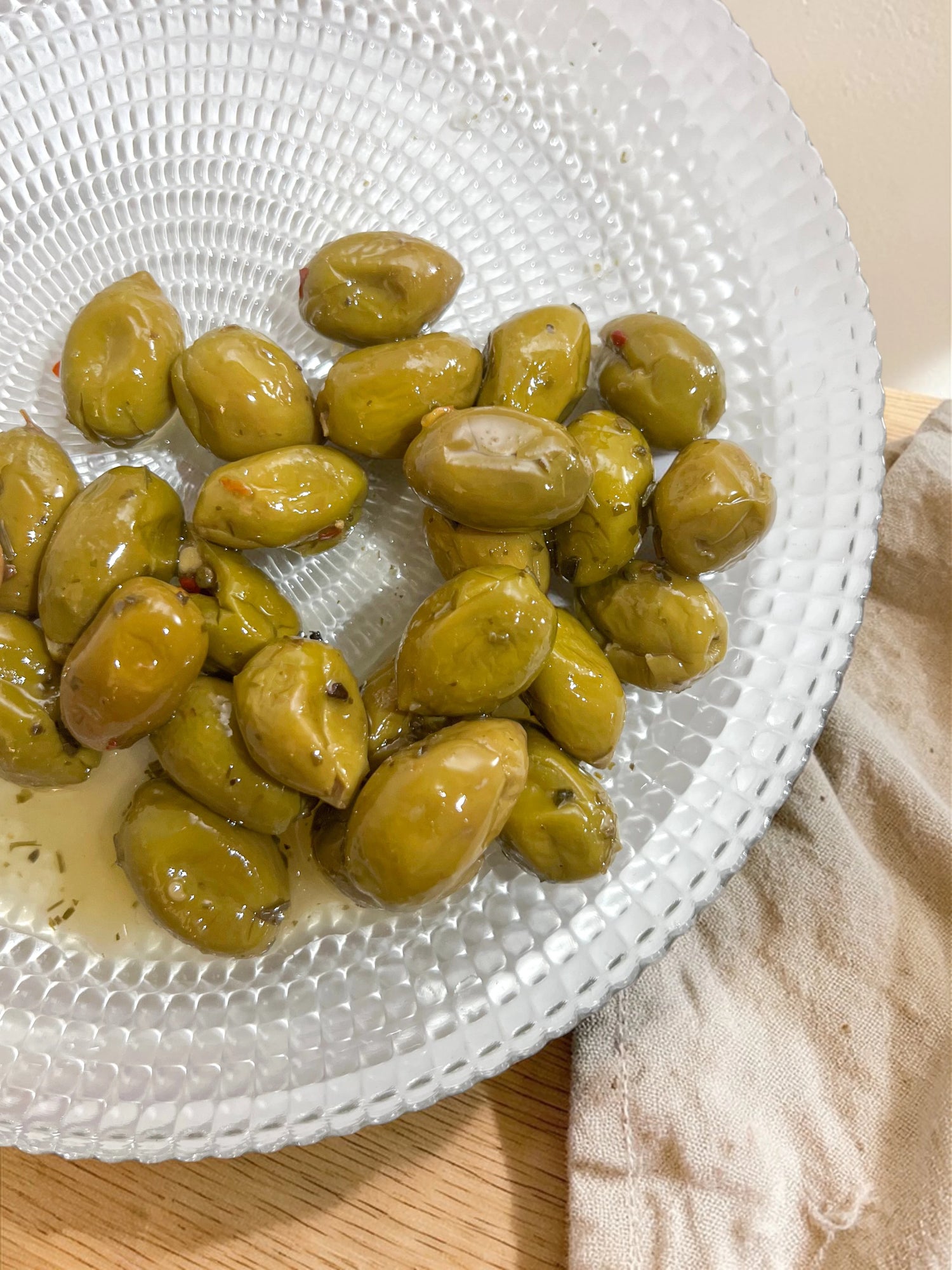 Olive verdi condite Nocellara dell'Etna da tavola - 500 g
