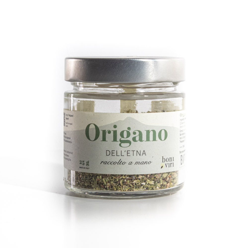Origano essiccato in barattolo di vetro