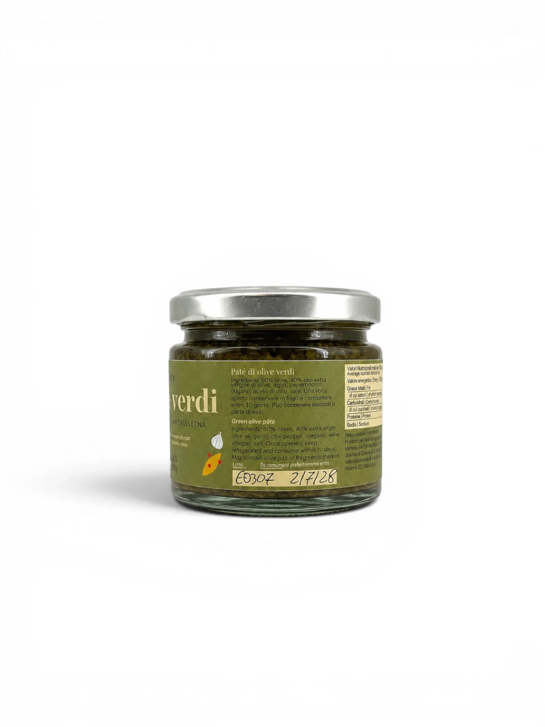 Paté di Olive Verdi 190gr